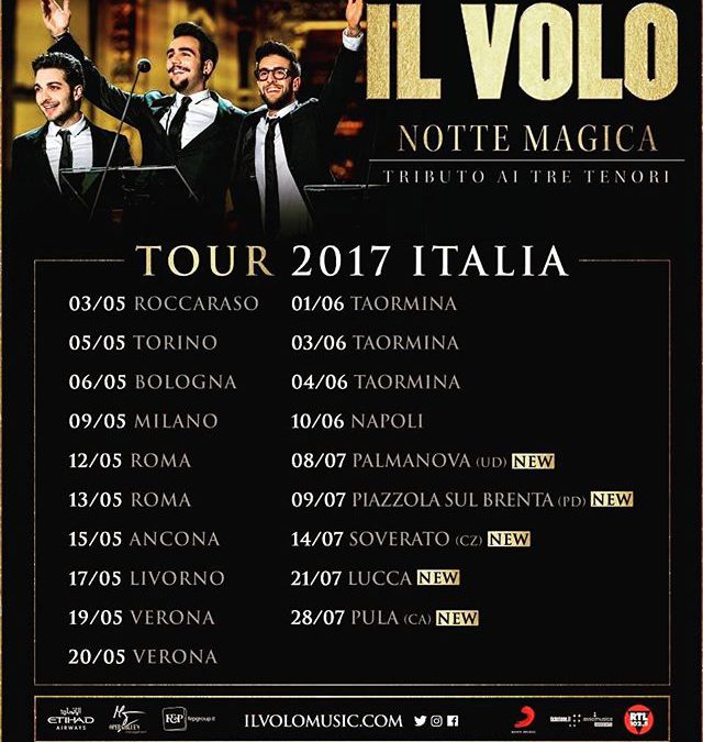 #ilvolo #tour #tour2017 #nottemagica